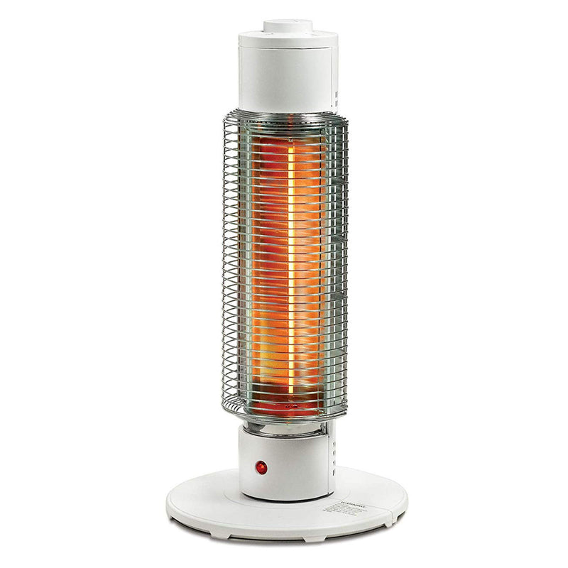 HeatMate Medium Sized Efficient Electric Graphite Tower Indoor Heater (Open Box)