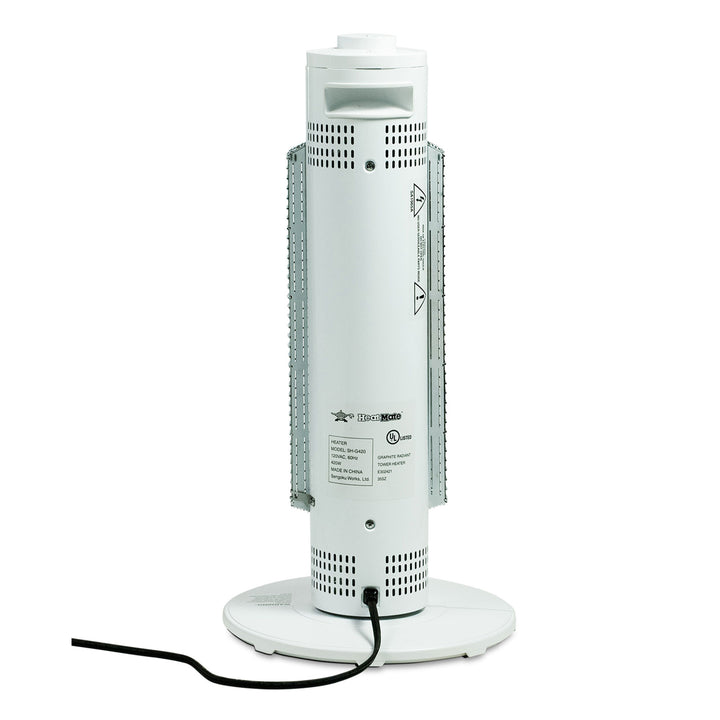 HeatMate Medium Sized Efficient Electric Graphite Tower Indoor Heater (Open Box)