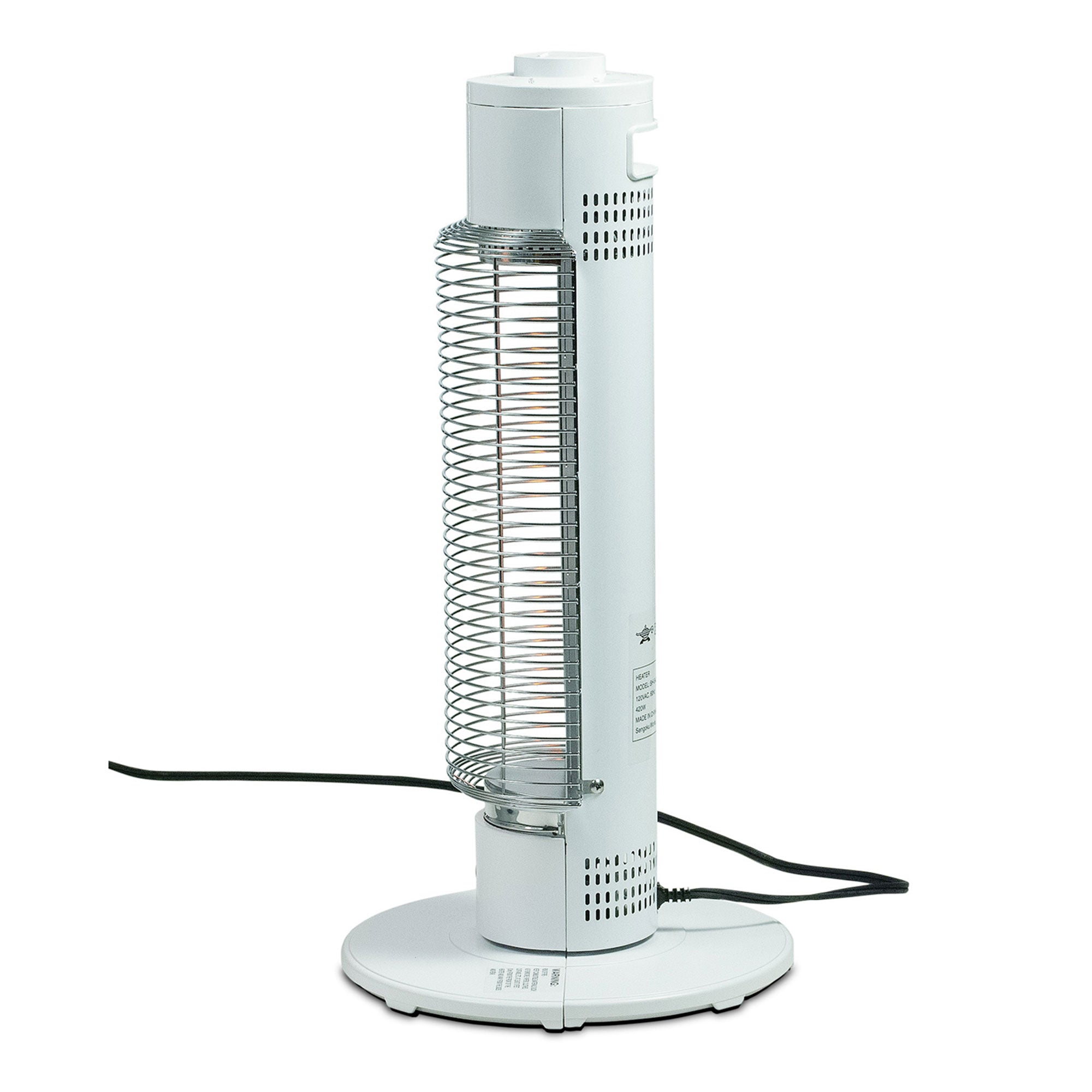 HeatMate Medium Sized Efficient Electric Graphite Tower Indoor Space Heater - VMInnovations