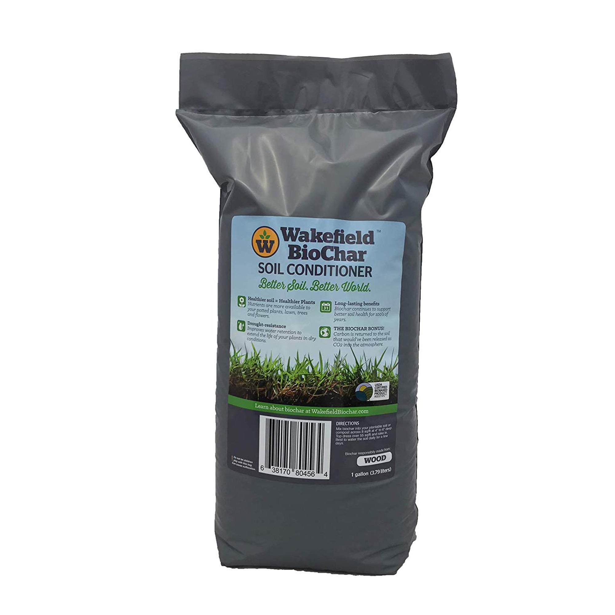 Wakefield 1 Gallon Biochar Organic Soil Conditioner and 1.5 lb Garden Compost