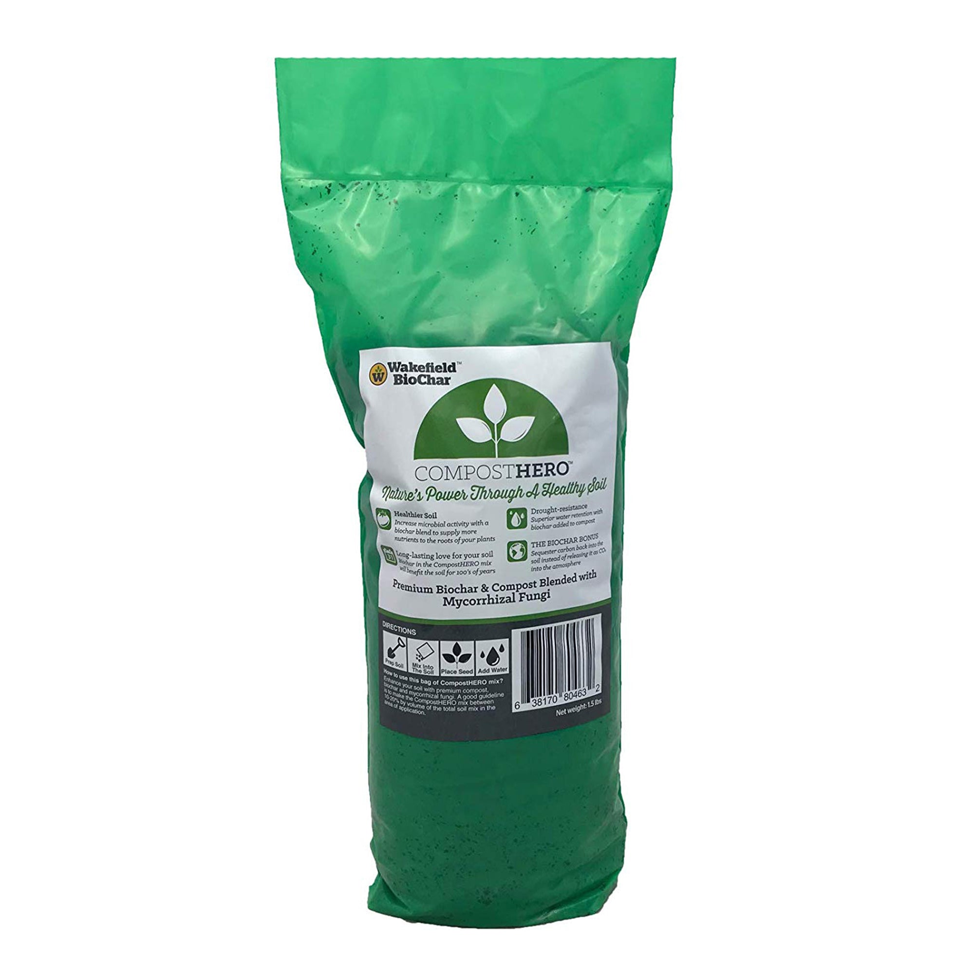 Wakefield 1 Gallon Biochar Organic Soil Conditioner and 1.5 lb Garden Compost