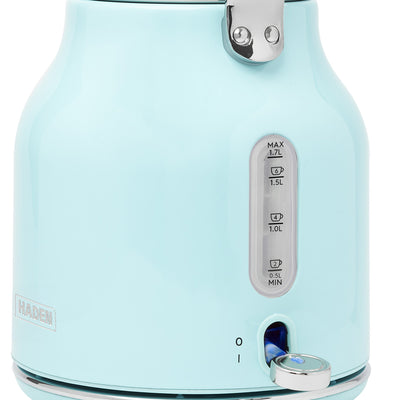 Haden Heritage 4 Slice Wide Slot Toaster & Electric Kettle, Turquoise & Chrome