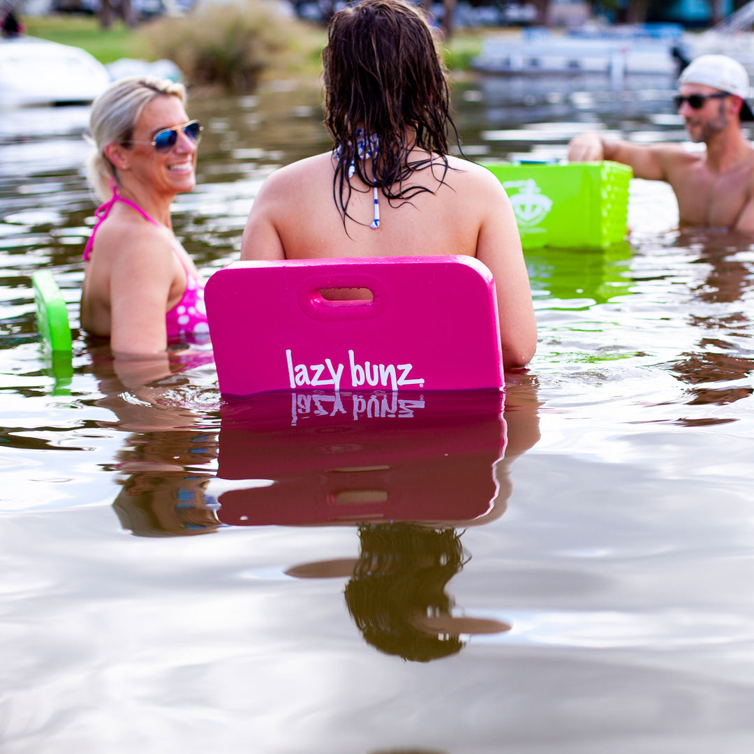 TRC Recreation Lazy Bunz Foam Water Saddle Swimming Pool Float, Flamingo Pink - VMInnovations