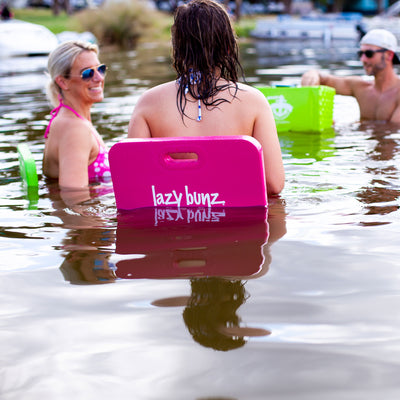 TRC Lazy Bunz Foam Water Saddle Swimming Pool Float, Flamingo Pink (Used)