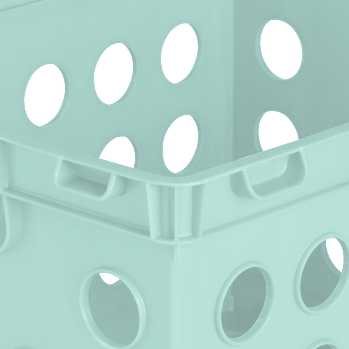 Sterilite 1693 Stackable File Storage Crate Organizers w/ Handles, Teal (6 Pack)