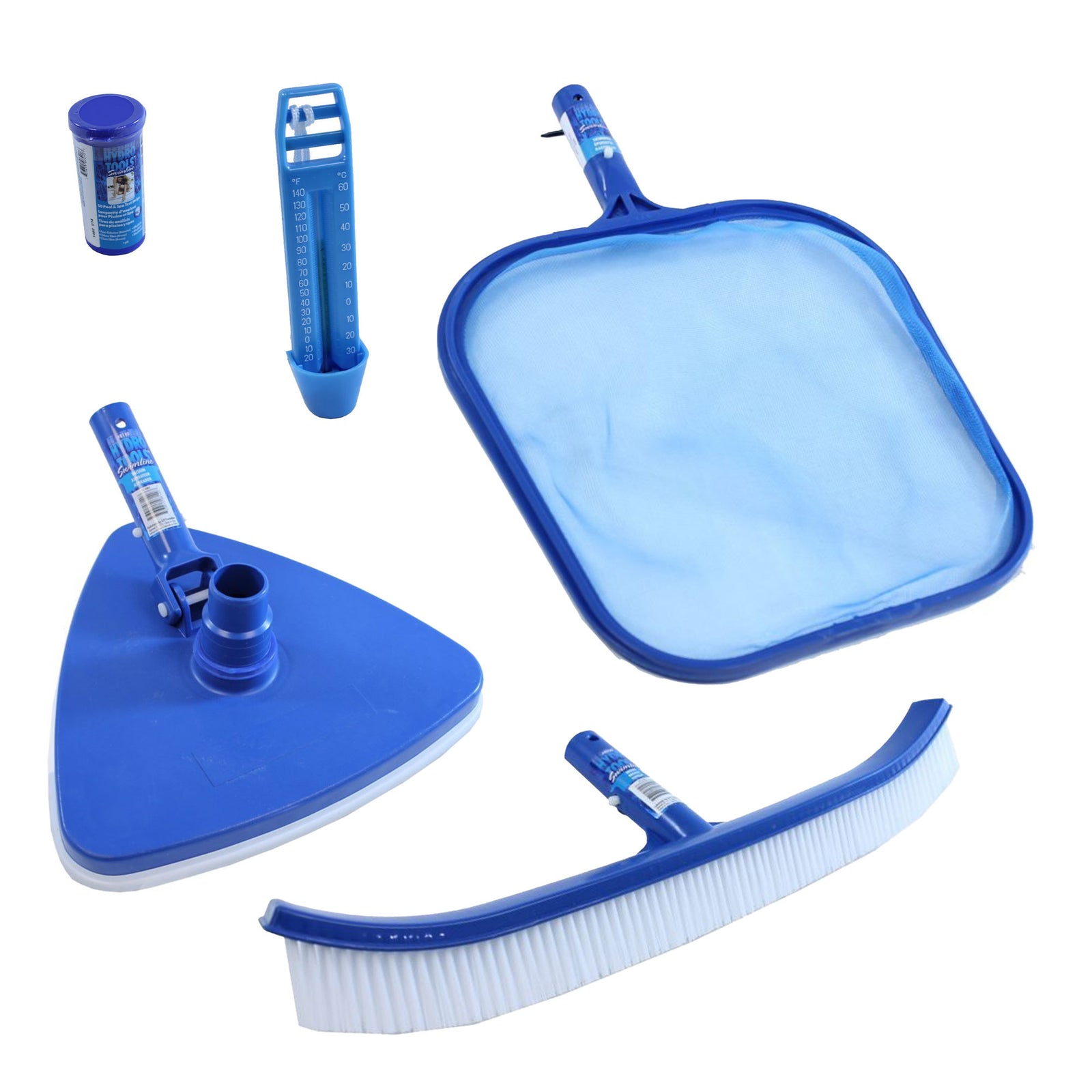 Swimline HydroTools Premium Above & Inground Pool Maintenance Kit w/ Test Strips - VMInnovations