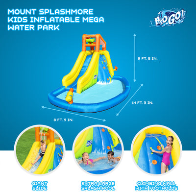 H2OGO! Mount Splashmore Kids Inflatable Outdoor Water Splash Park (Open Box)