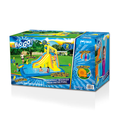 H2OGO! Bonanza Kids Inflatable Outdoor Mega Water Play Park with Slide (Used)