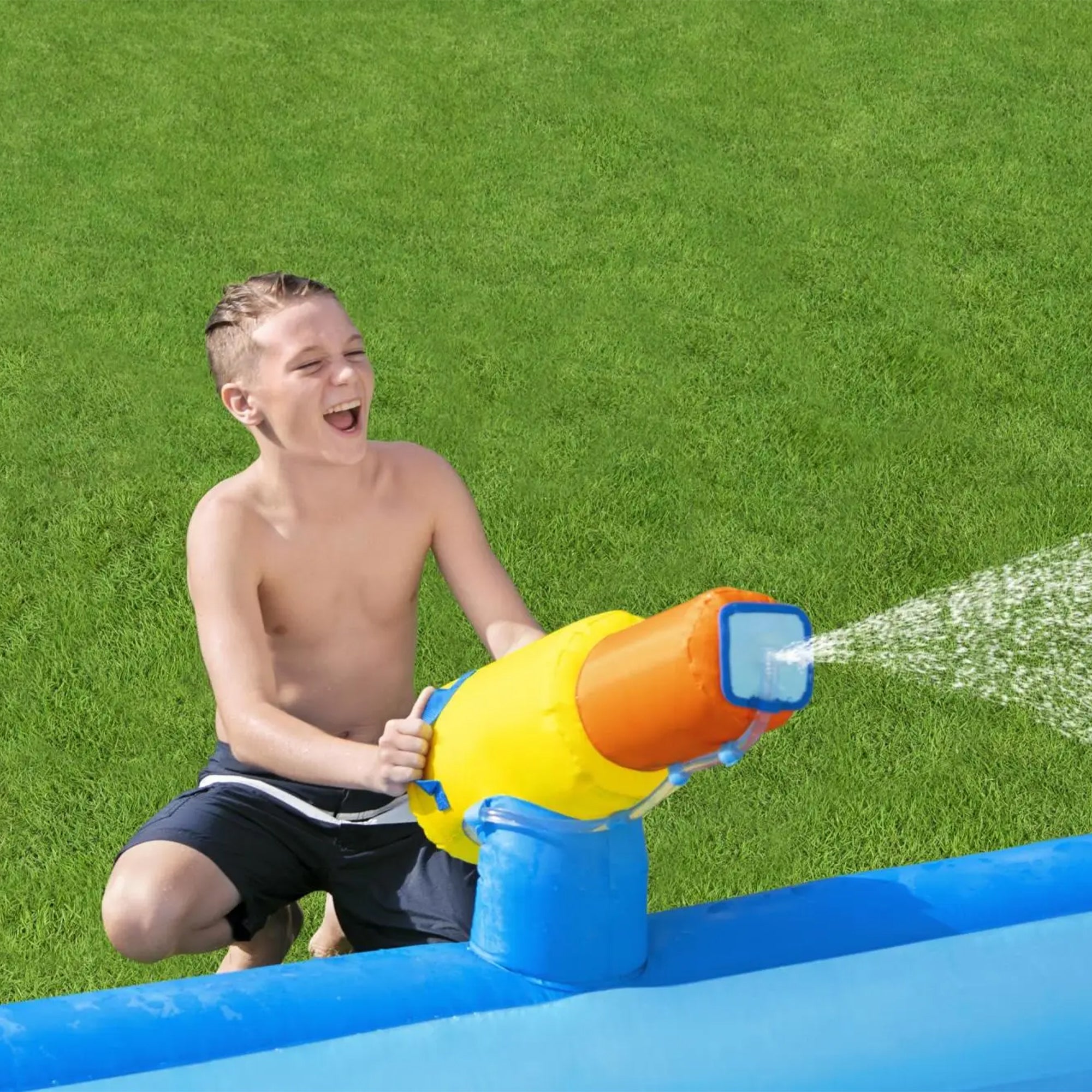Bestway H2OGO! Beachfront Bonanza Kids Inflatable Mega Water Park w/ Air Blower