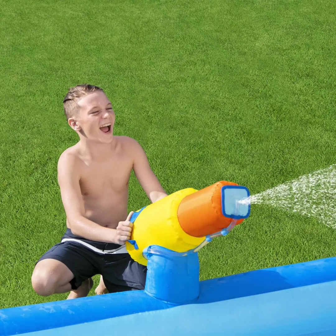 H2OGO! Beachfront Bonanza Kids Inflatable Mega Water Park with Slide (Open Box)