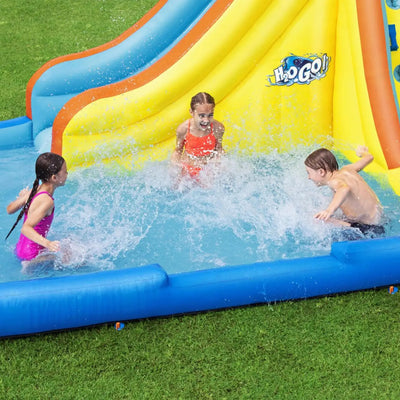 H2OGO! Bonanza Kids Inflatable Outdoor Mega Water Play Park with Slide (Used)