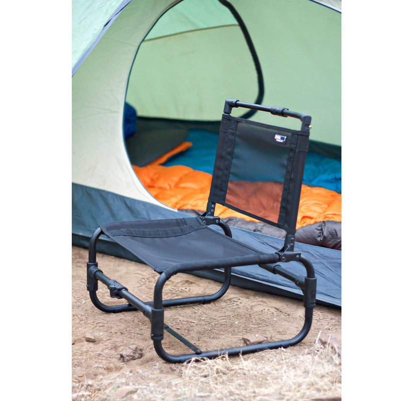 TravelChair 169 Larry Weather Resistant Camping Chair, Steel (Black) (Used)