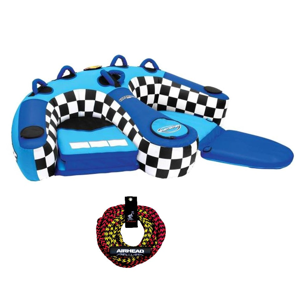 Airhead SPORTSSTUFF Chariot Duo Double Rider Towable and 50 to 60 foot Tow Rope