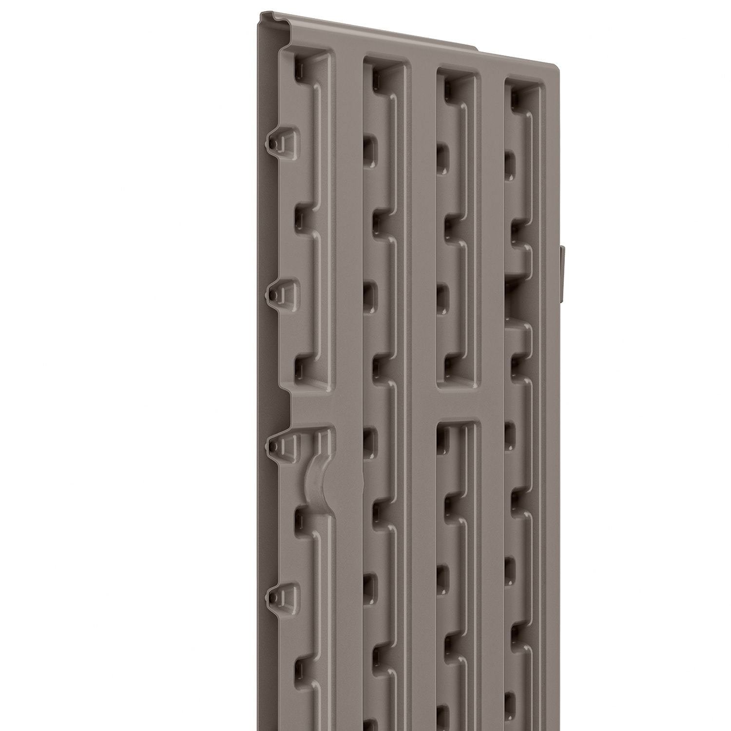 Suncast Tall Storage Cabinet with Shelves and Doors, Platinum (4 Pack)