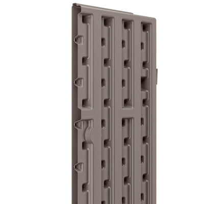 Suncast Tall Storage Cabinet with Shelves and Doors, Platinum (4 Pack)
