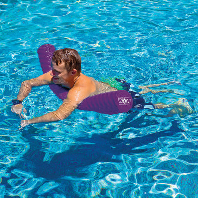 WOW Watersports First Class Soft Dipped Ribbed Foam Pool Noodle, Purple (Used)