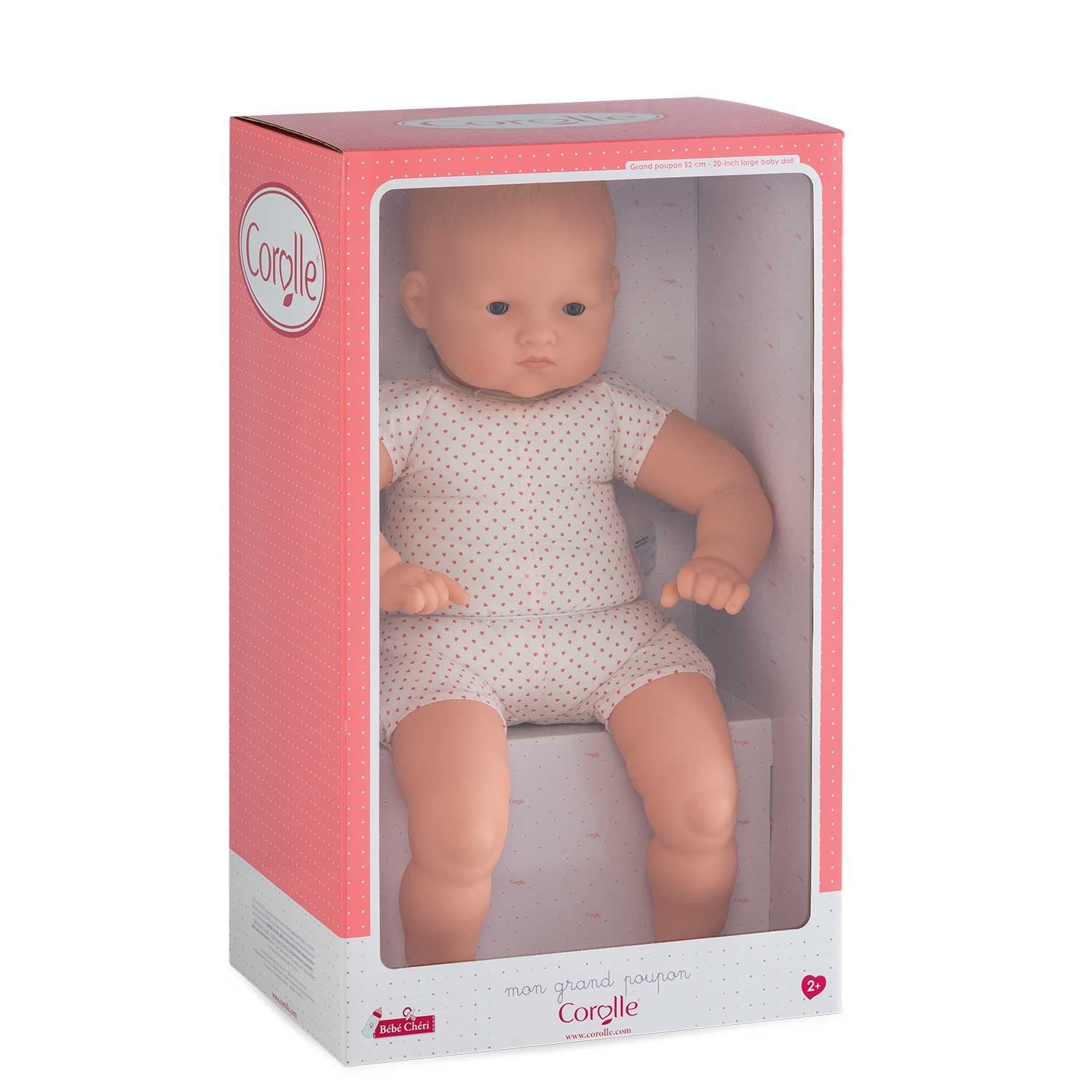 Corolle Mon Grand Poupon Bebe Cheri to Dress 20 Inch Baby Doll (Open Box)