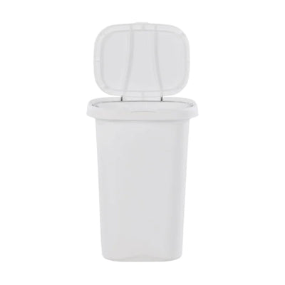 Rubbermaid 13 Gallon Rectangular Spring-Top Lid Wastebasket Trash Can (2 Pack) - VMInnovations