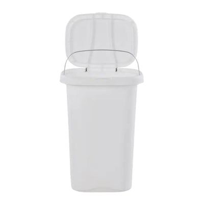 Rubbermaid 13 Gallon Rectangular Spring-Top Lid Wastebasket Trash Can (2 Pack) - VMInnovations