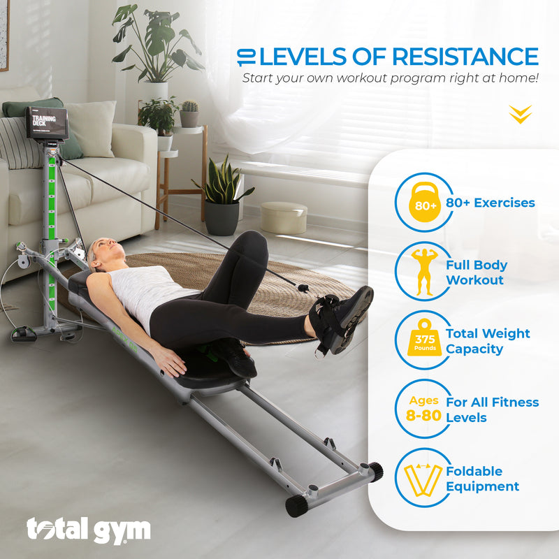 Total Gym Fitness - Incline Weight Training w/ 10 Resistance Levels (Open Box)