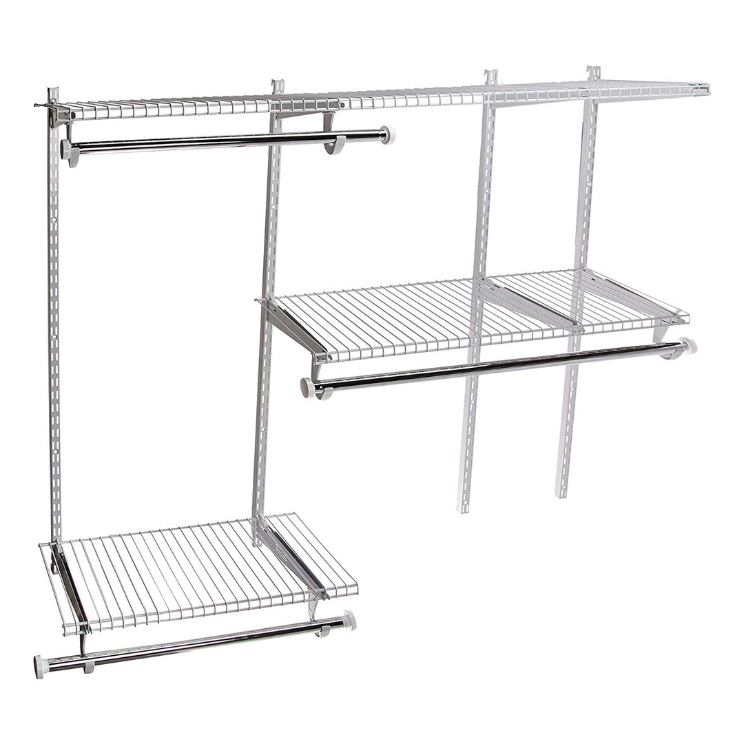 Rubbermaid Classic Custom 3' to 6' Wide Closet Storage Kit, White (Open Box)
