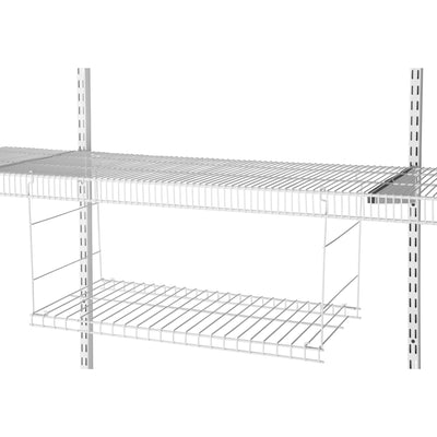 Rubbermaid Configuration 3-6 Feet Custom DIY Closet Storage Organizer Kit, White - VMInnovations
