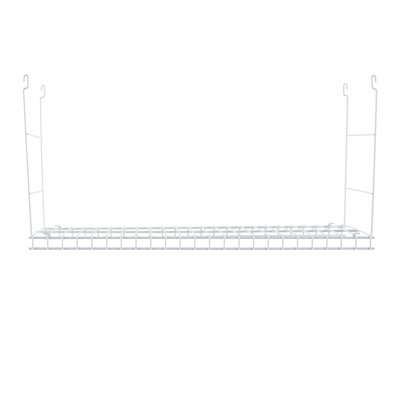 Rubbermaid 24" Closet Steel Wire Added Storage Shelf, White (Open Box) (2 Pack)