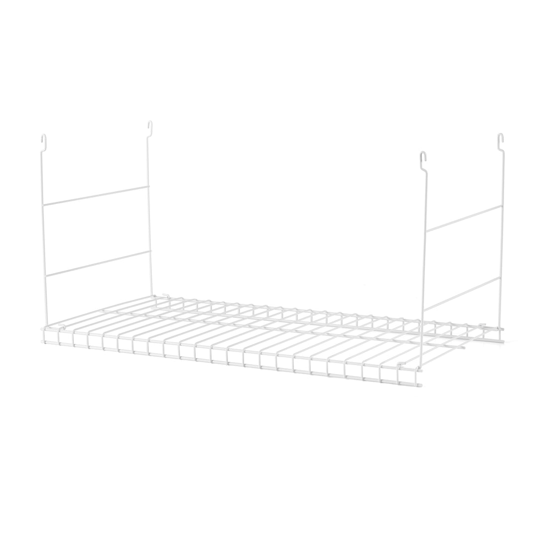 Rubbermaid 24" Closet Steel Wire Added Storage Shelf, White (Open Box) (2 Pack) - VMInnovations