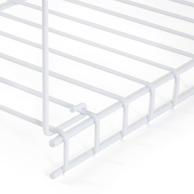 Rubbermaid 24" Universal Closet Steel Wire Added Storage Hanging Shelf (2 Pack)