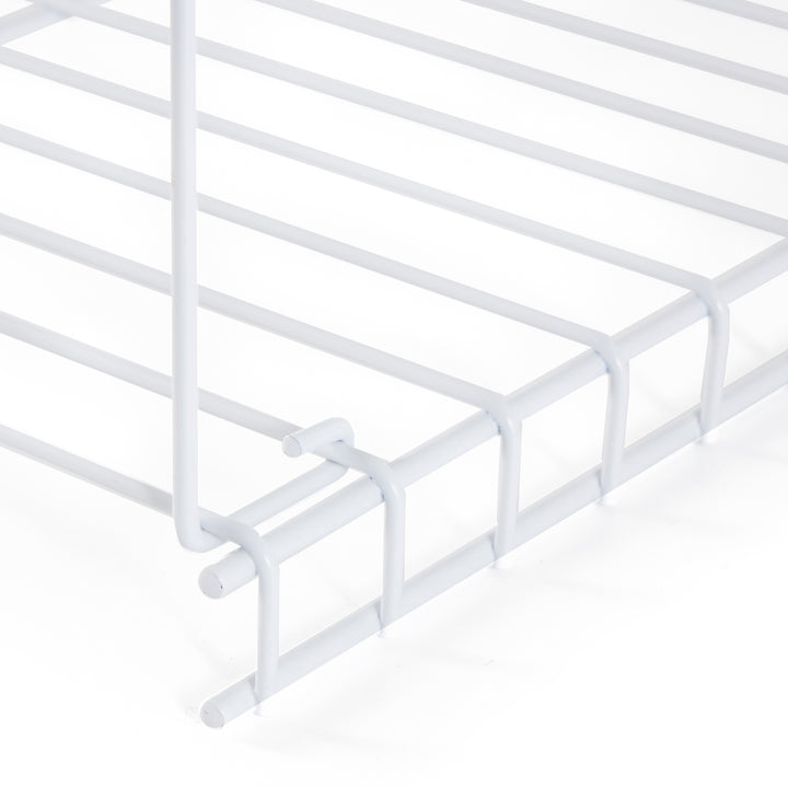 Rubbermaid 24" Universal Closet Steel Wire Added Storage Hanging Shelf (2 Pack)