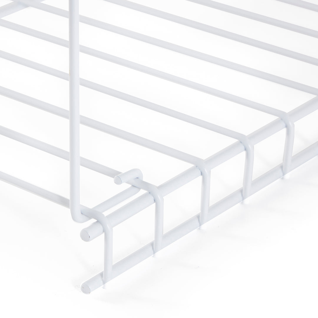 Rubbermaid 24" Closet Steel Wire Added Storage Shelf, White (Open Box) (2 Pack)