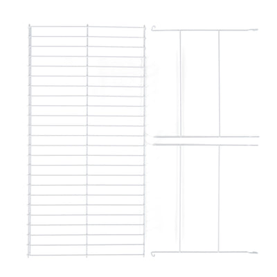 Rubbermaid 24" Closet Steel Wire Added Storage Shelf, White (Open Box) (2 Pack)