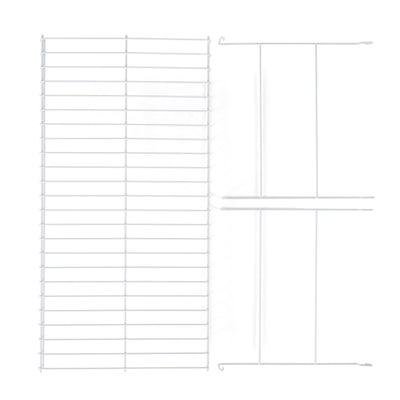 Rubbermaid 24" Closet Steel Wire Added Storage Shelf, White (Open Box) (2 Pack)