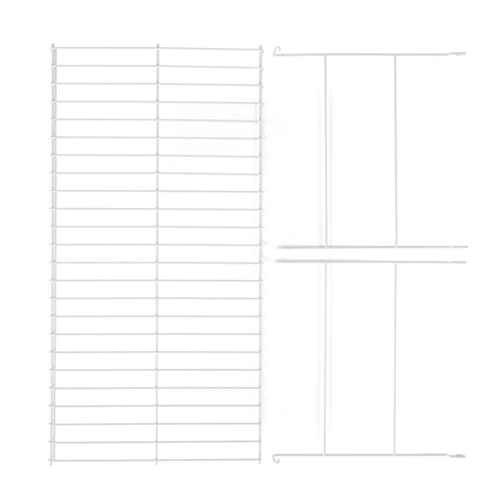 Rubbermaid 24" Universal Closet Steel Wire Added Storage Hanging Shelf (2 Pack) - VMInnovations