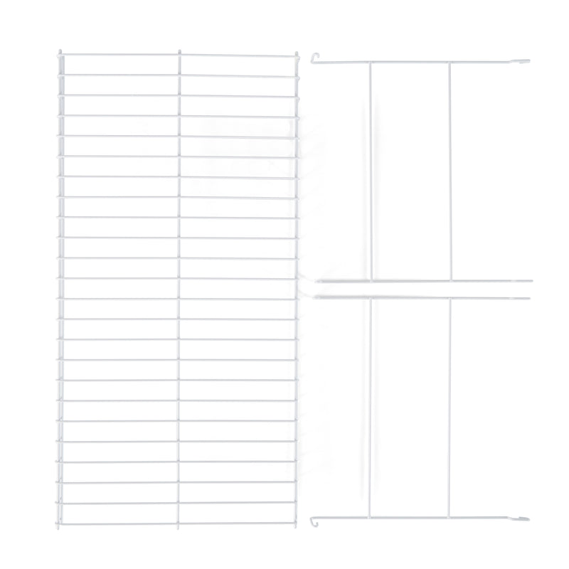 Rubbermaid 24" Closet Steel Wire Added Storage Shelf, White (Open Box) (2 Pack)