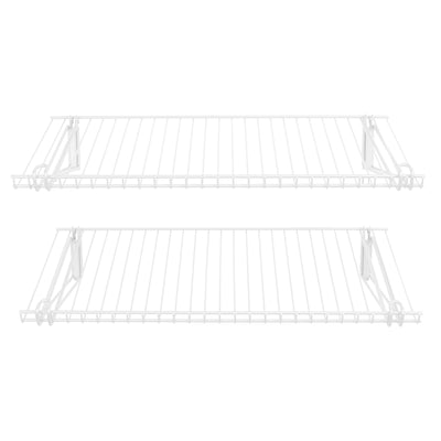 Rubbermaid FG3H9100WHT Configurations Accessories 26-Inch Shelving Kit, White - VMInnovations