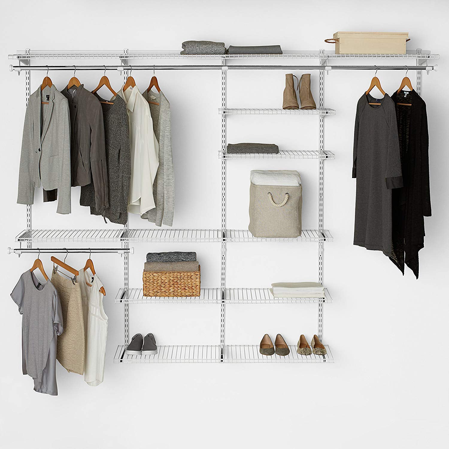 Rubbermaid FG3H9100WHT Configurations Accessories 26-Inch Shelving Kit, White - VMInnovations