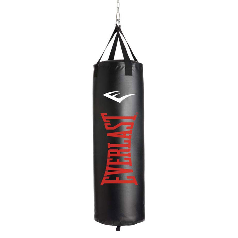 Everlast Dual Bag Stand, NevaTear 70 Lb Heavy Bag, and Pro Style Training Gloves