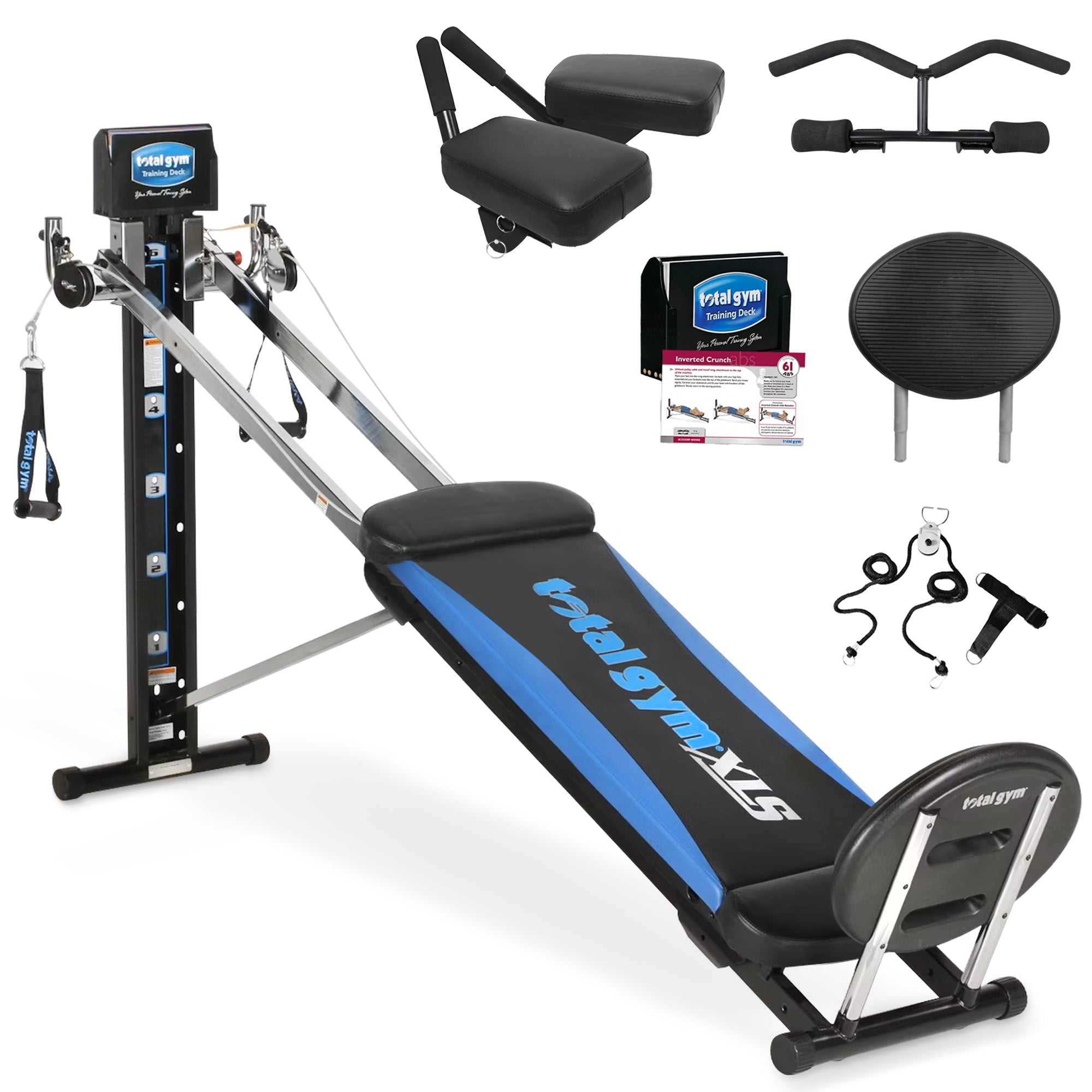 Total Gym XLS Unisex Home Gym Workout Machine with Ab Crunch Bench (Open Box) - VMInnovations