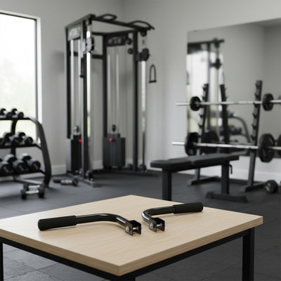 Total Gym Upper Body Press Up Bar Attachments for Home Workout Machines, Black - VMInnovations