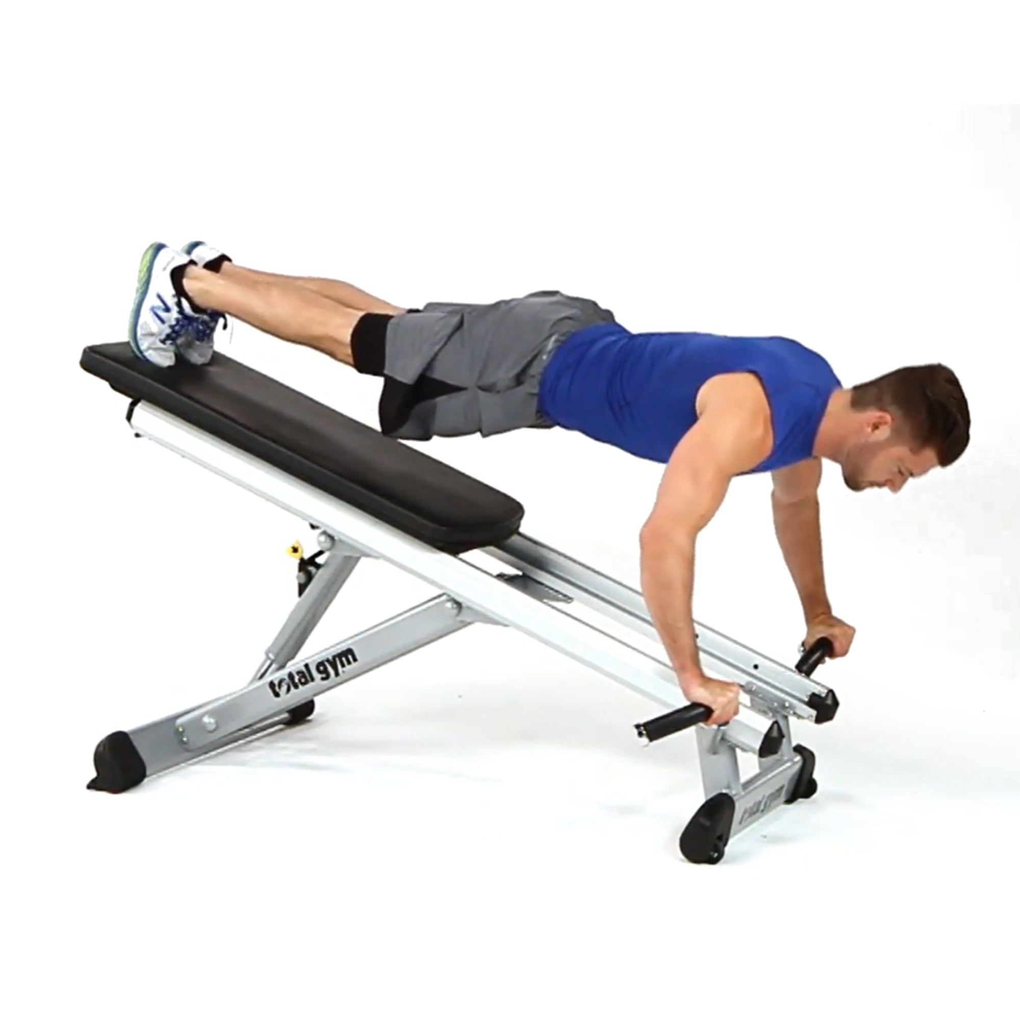 Total Gym Upper Body Press Up Bar Attachments for Home Workout Machines, Black - VMInnovations