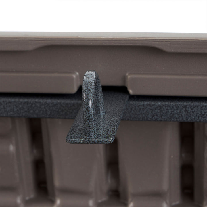 Plastic Development Group 105-Gal Patio Storage Deck Box, Driftwood (Open Box) - VMInnovations