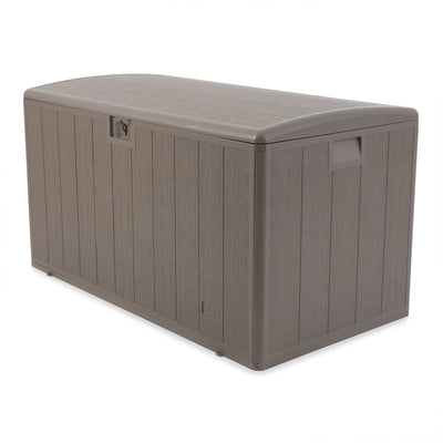 Plastic Development Group 130-Gallon Resin Patio Storage Deck Box, Gray (Used) - VMInnovations