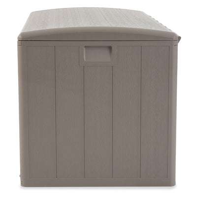 Plastic Development Group 130-Gallon Resin Patio Storage Deck Box, Gray (Used)