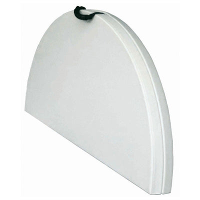 Plastic Development Group 4 Ft Round Indoor Outdoor Folding Banquet Table, White - VMInnovations