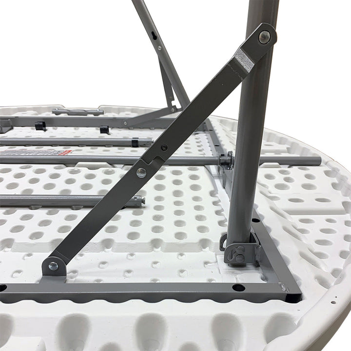 Plastic Development Group 4 Foot Round Fold In Half Folding Banquet Table (Used) - VMInnovations