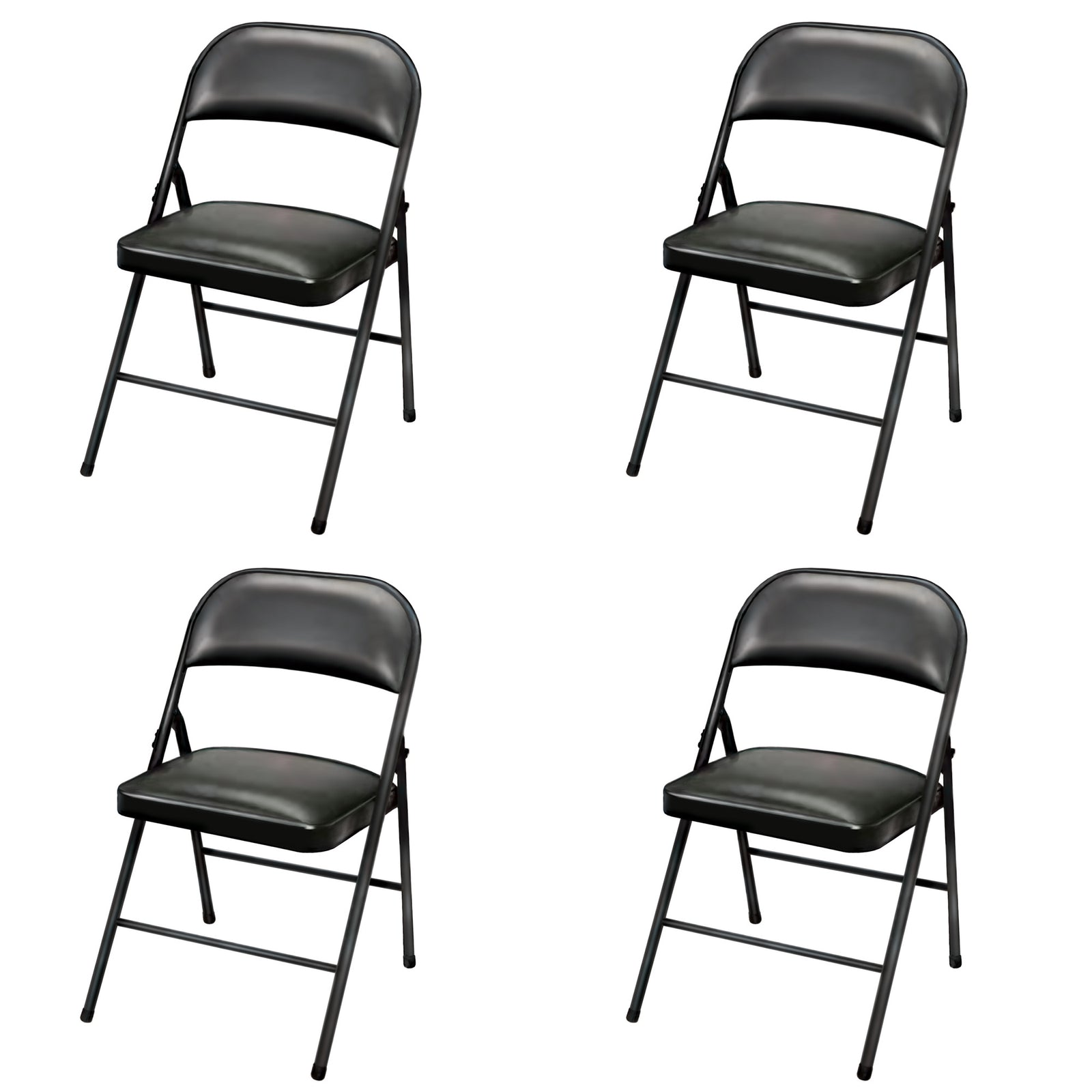 Plastic Development Group Party Metal Padded Vinyl Folding Chair (4 Pack) (Used) - VMInnovations