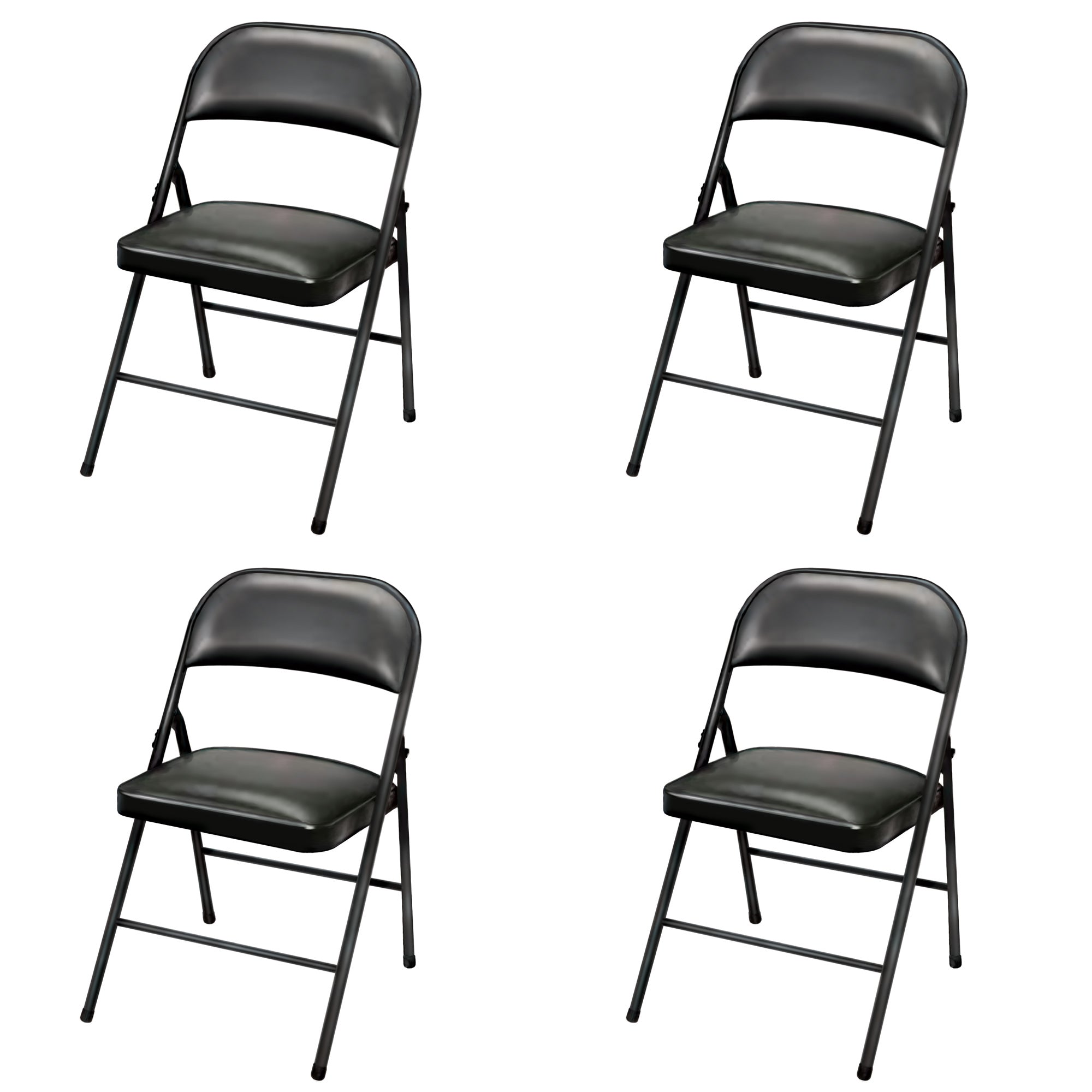 Plastic Development Group Party Metal Padded Vinyl Folding Chair (4 Pack) (Used) - VMInnovations