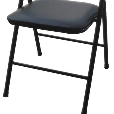 Plastic Development Group 34" Portable Folding Card Table & 4 Chairs Set, Black