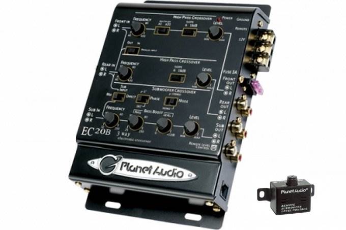 Planet Audio EC20B Car Audio 3-Way Electronic Crossover Stereo + Remote